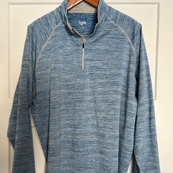 TGW Men's Heather Lightweight Raglan 1/4 Zip Golf Pullover - Picture 2 of 5